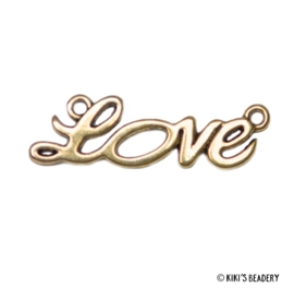 Tussenzetsel Love 33x10mm goud