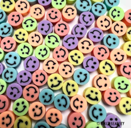 Gemixte smiley pastel 10 stuks