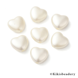Imitatie harten parels, 25 stuks