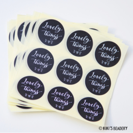 Stickers rond Lovely Things 36 stuks