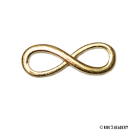Tussenzetsel infinity 30x10mm goud