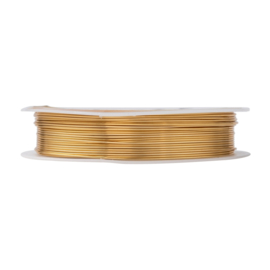 Long-lasting plated copper gold wire