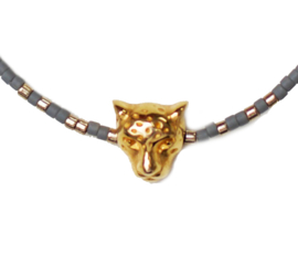 Miyuki leopard armband