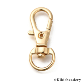 Gouden Sleutelhanger carabijn (long lasting)