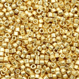 Miyuki Delica's 11/0 Duracoat galvanized gold 2mm
