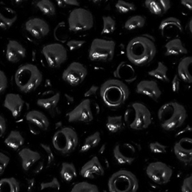 Rocailles 4mm zwart
