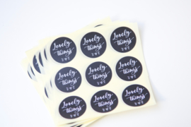 Stickers rond Lovely Things 36 stuks
