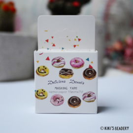 Wasi tape watercolor donuts