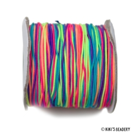 1 meter  Elastiek regenboog 1mm