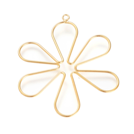 Bloem bedel 18 gold plated