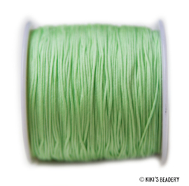 1 meter lichtgroen macrame nylon koord 0.8mm