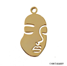 Gold plated pretty face hanger