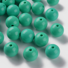 Grote kauwgombal kralen 16x15mm aqau groen