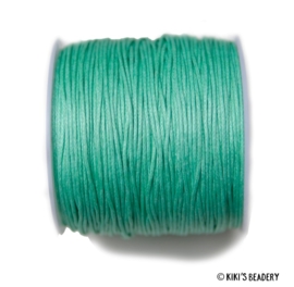 1 meter Waxkoord turquoise 1mm