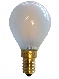 Filament Led Kogel 2w/25w E14 Mat extra warm licht (NIET DIMBAAR)