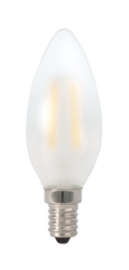 Filament Led Kaars 2w/25w E14 Mat extra warm licht (NIET DIMBAAR)