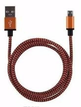 USB C kabel 1mtr Oranje/Zwart