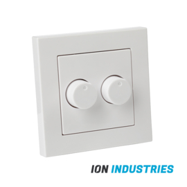 Duo Dimmer afdekplaat ION Industries Wit