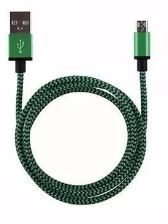 USB C kabel 1mtr Groen/Zwart