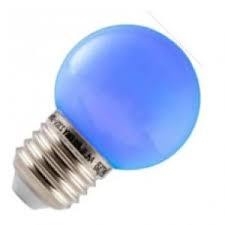 Led kogel 1w/15w  E27 blauw