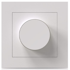 Enkelvoudige knop voor Inbouw Led dimmer wit