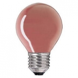 Kogellamp  15 watt E27 rood