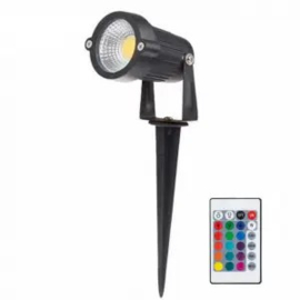 Tuinspot met grondpen RGB 6W