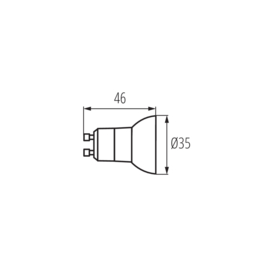 Kanlux LED spot MR11 GU10 2,2w