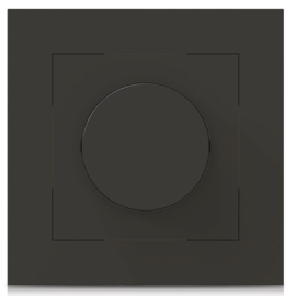 Enkelvoudige knop voor Inbouw Led dimmer zwart