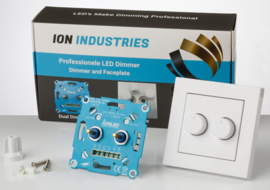 Professionele inbouw LED Dimmer Duo Set Wit ION Industries