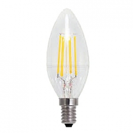 Filament Led Kaars 1w/15w E14 Helder extra warm licht (NIET DIMBAAR)