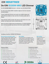 Professionele inbouw LED Dimmer Enkel ION Industries