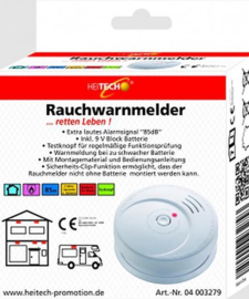 Rookmelder  inclusief 9v batterij