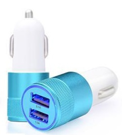 USB autolader 2.1 A Blauw