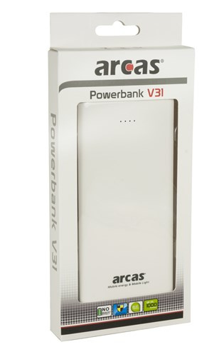 ARCAS Mobile Powerbank V31 Wit