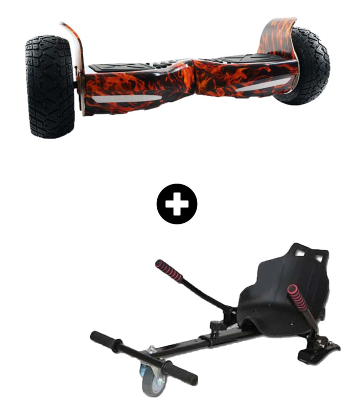 Off Road Hoverboard Flame Red 8,5 inch