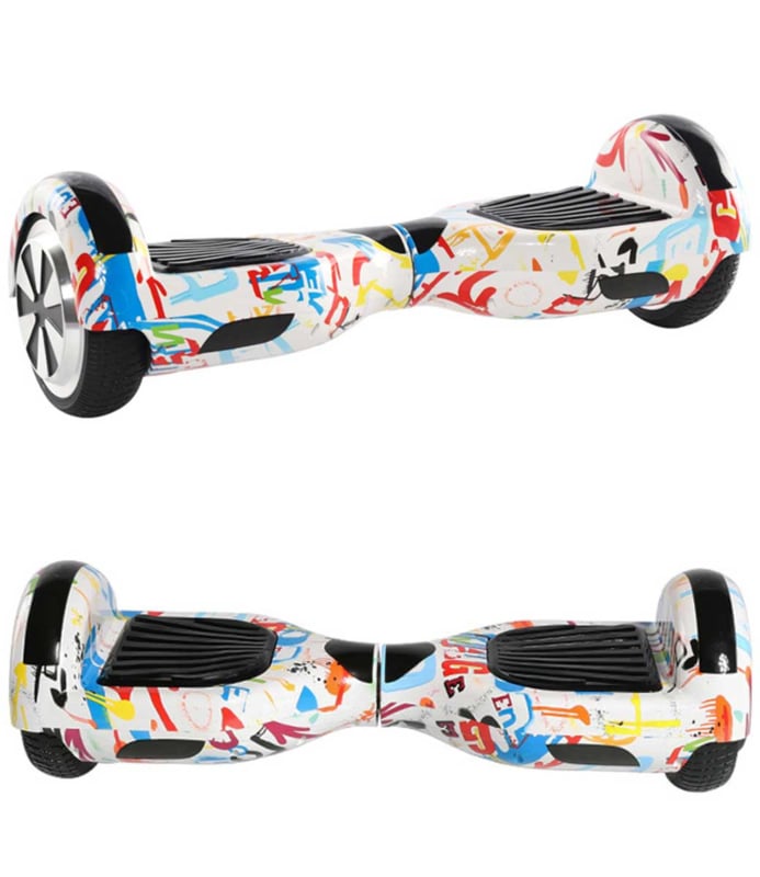 Hoverboard Graffiti White 6 5 inch Hoverboards Hoverboardz.nl