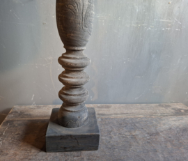 Houten kandelaar