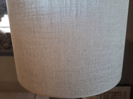 Staande lamp met linnen kap