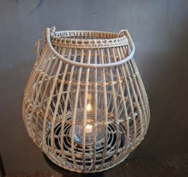 Lampion met glas