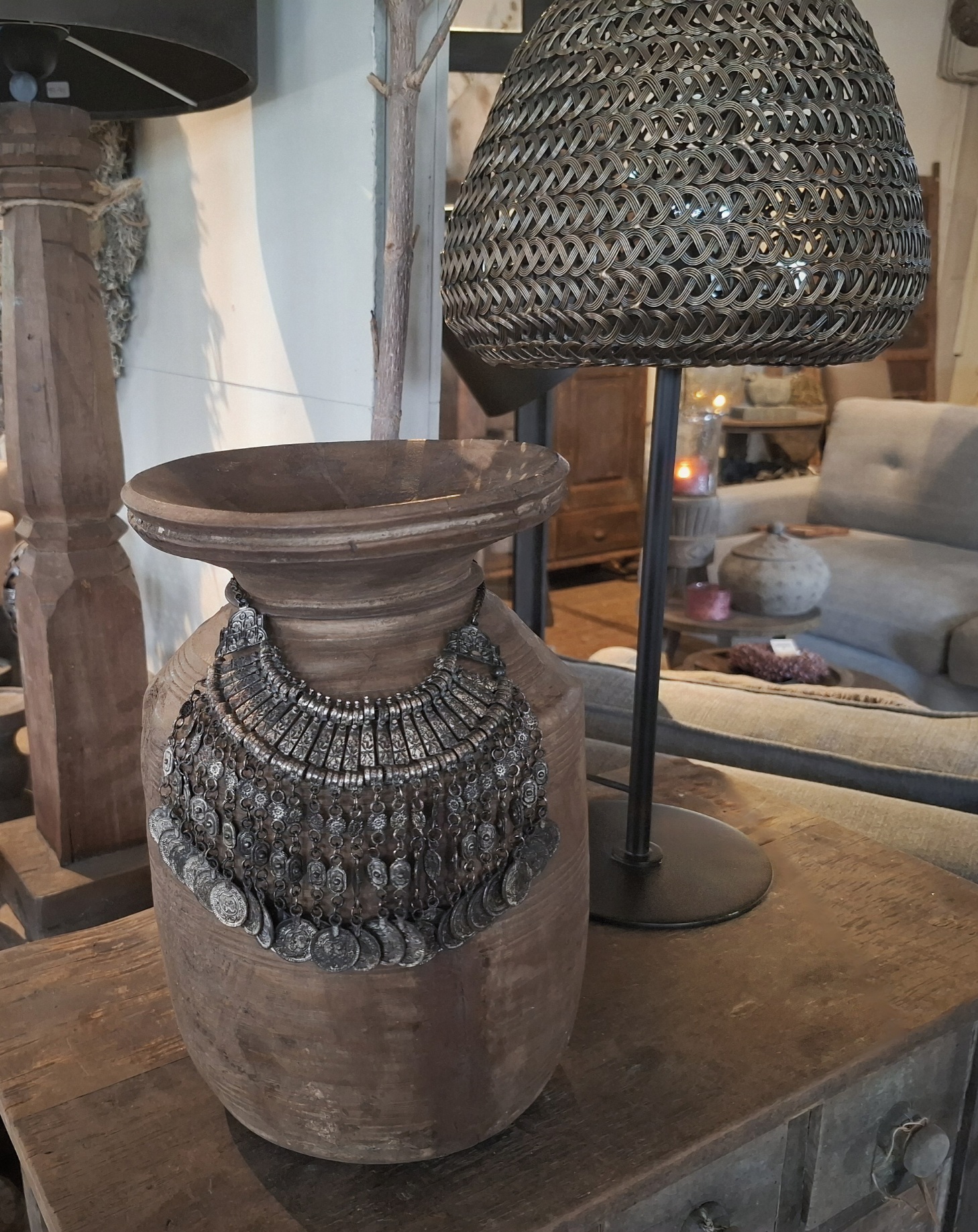 Nepal pot met ketting