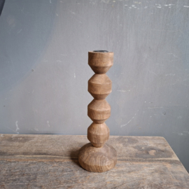 Houten kandelaar