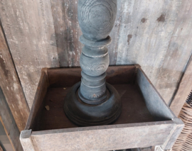 Houten kandelaar