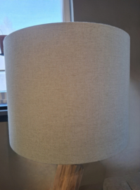 Staande lamp met linnen kap
