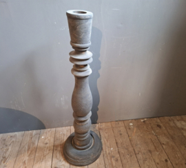 Houten kandelaar