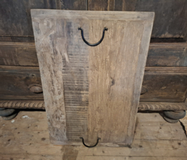 Oud houten dienblad