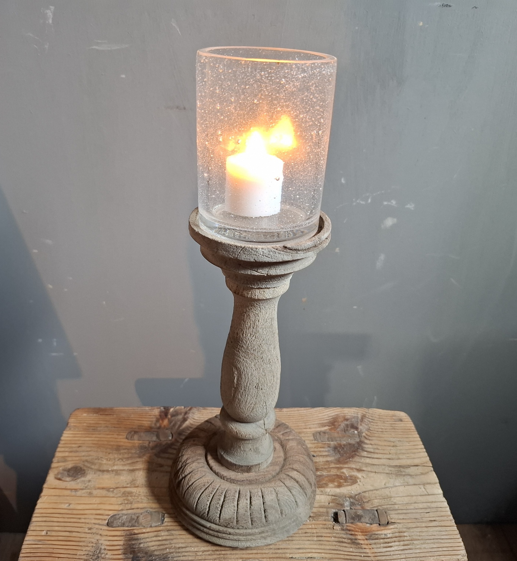 Kandelaar incl glas S