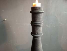 Houten kandelaar