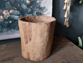 Houten vijzel