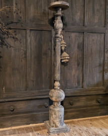 Houten vloerkandelaar XL